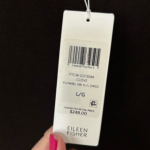 Eileen Fisher brown wool sleeveless dress/jumper. New with tags. Size large. - Picture 9 of 9